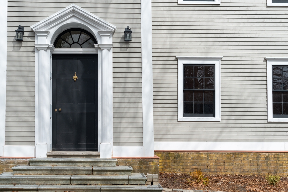 Brand new siding installed on a home