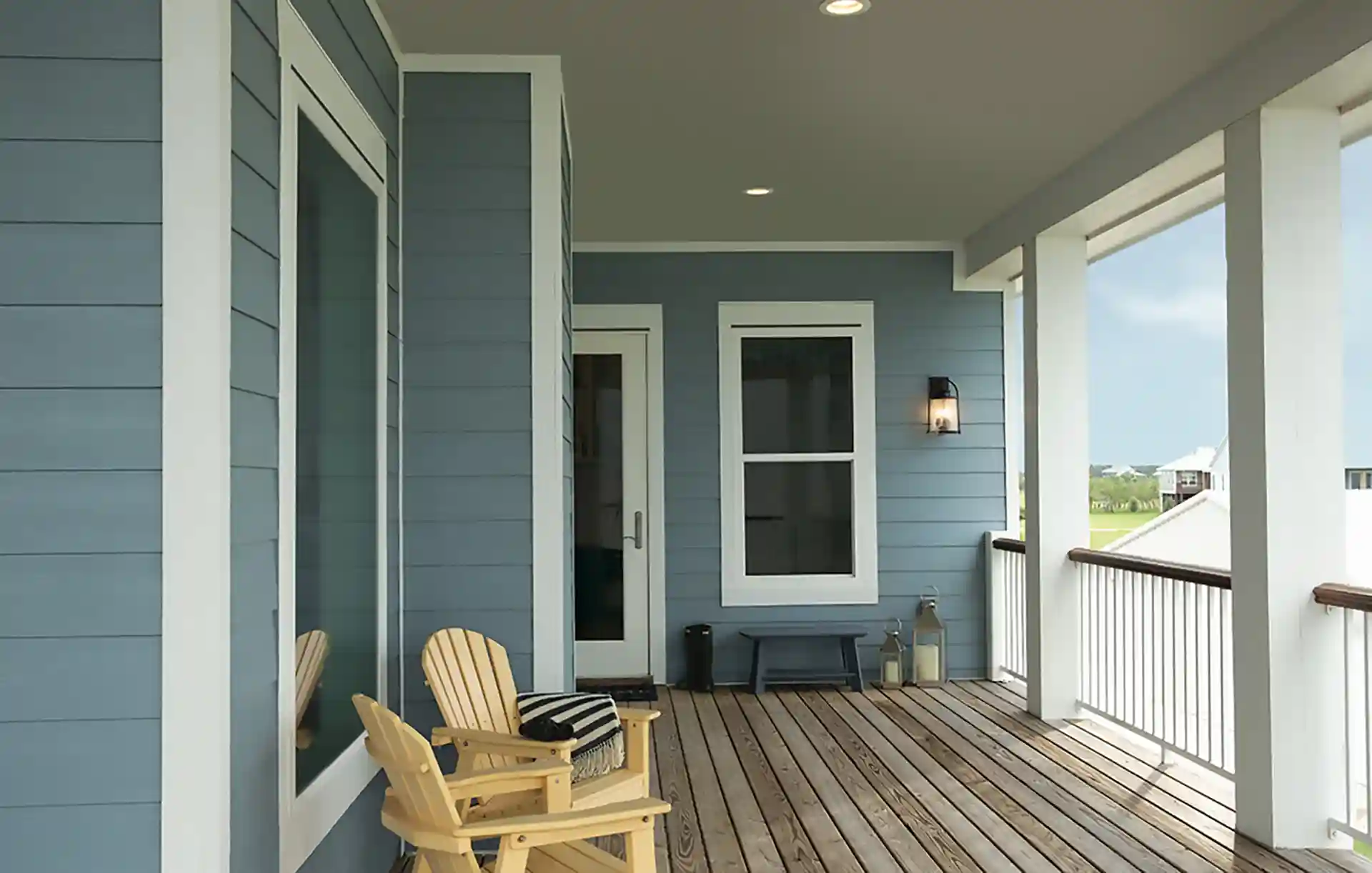 home and deck, the home has LP Smartside lap siding - LP SmartSide Siding Contractors near me in New Jersey