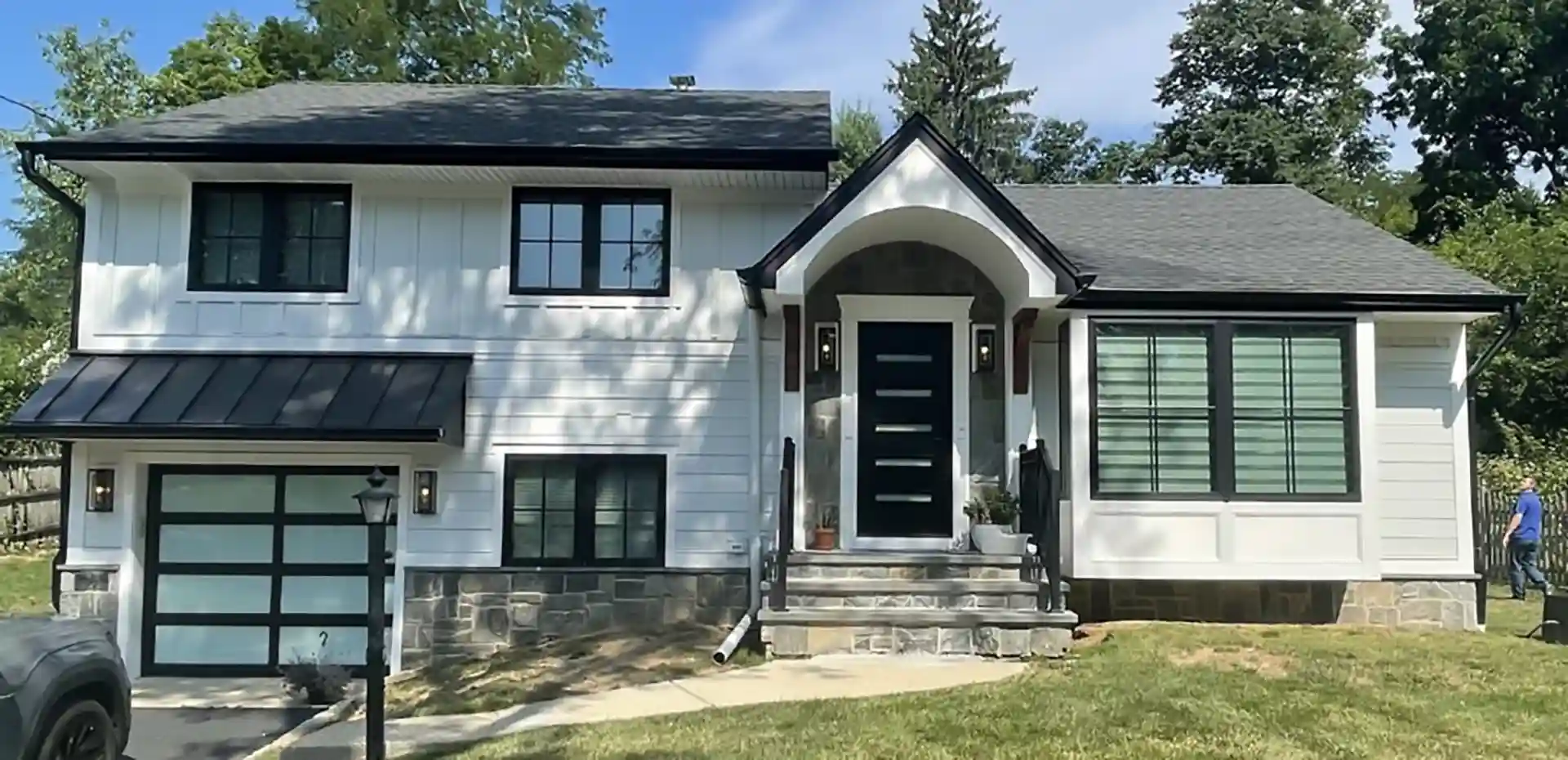 photo of home with new James Hardie fiber cement siding