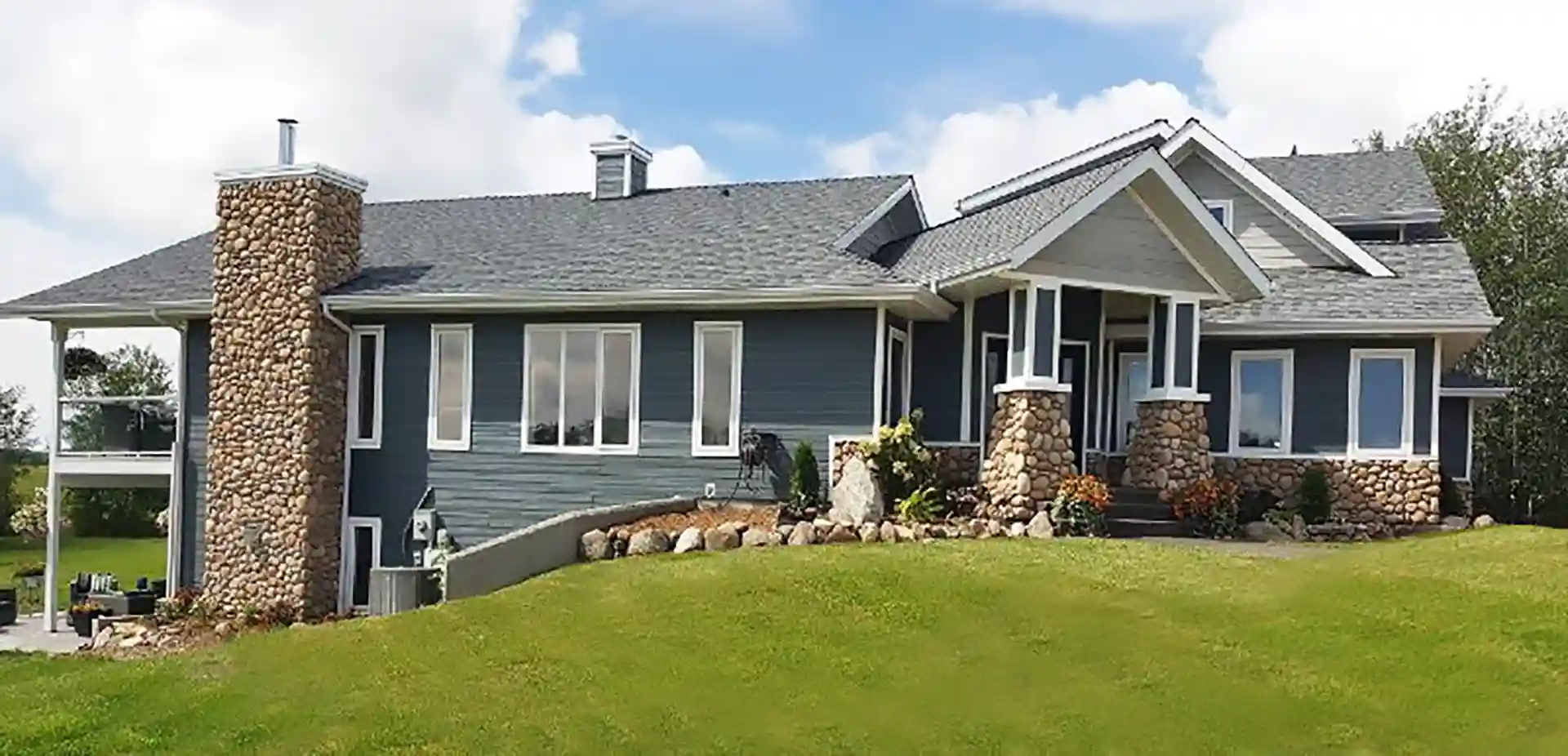 home exterior with new KWP engineered wood siding 